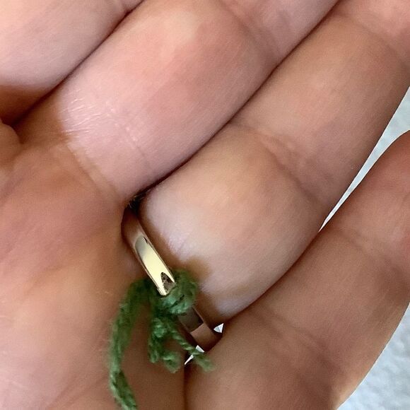 𝅺sterling SILVER 925 AMETHYST/EMERALD WOMAN RING SIZE US 7​​ - Picture 3 of 9